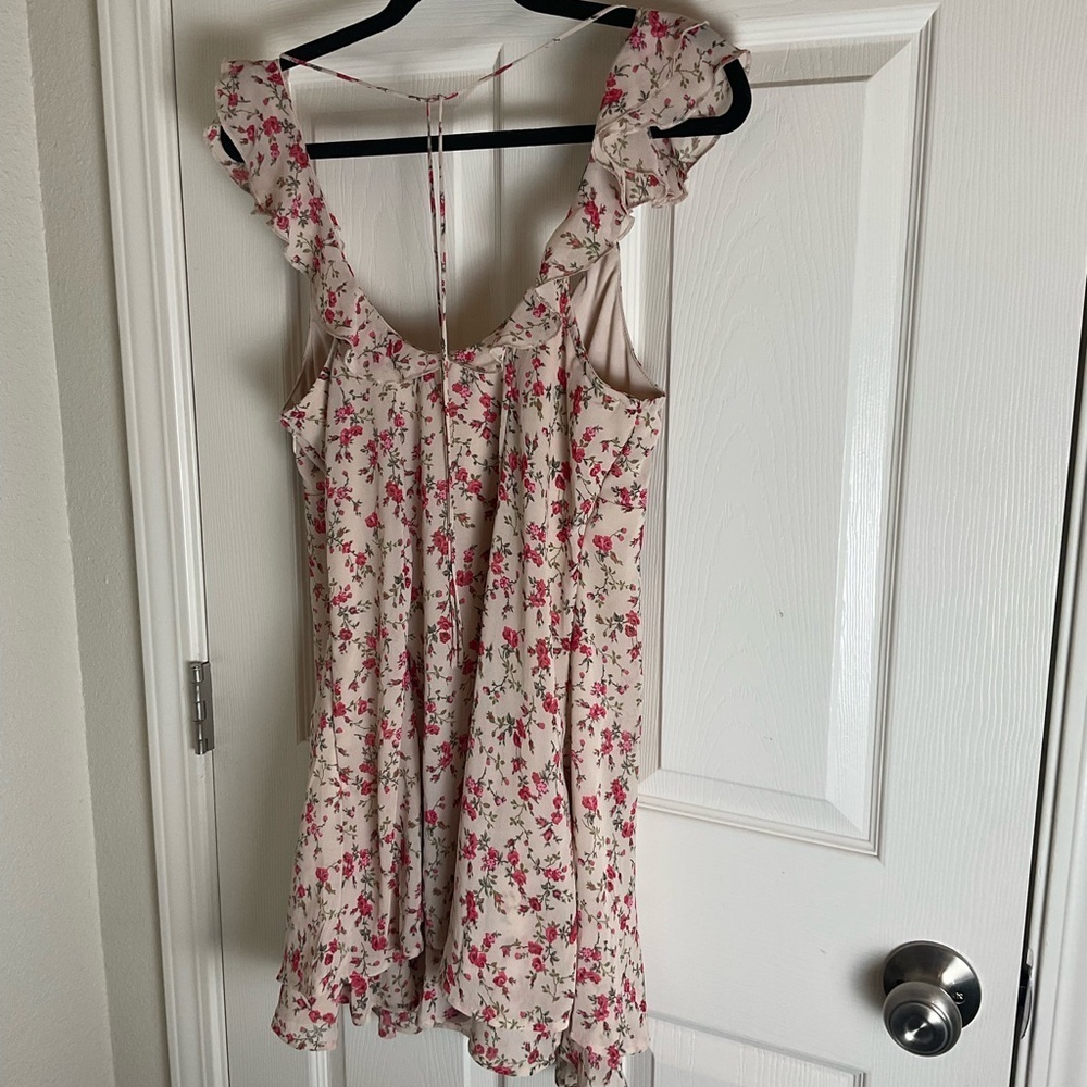 Wild Fable Floral Mini Dress in Pink and Cream size M - Picture 9 of 11